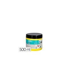 Pintura dedos liderpapel tarrina de 500 ml amarillo