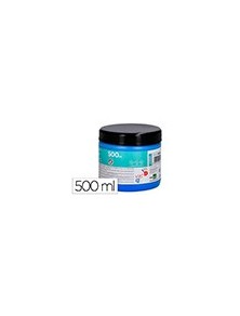 Pintura dedos liderpapel tarrina de 500 ml azul