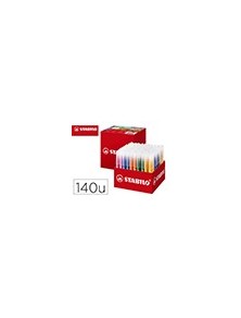 Rotulador stabilo power max school pack de 140 unidades surtidas 16 colores