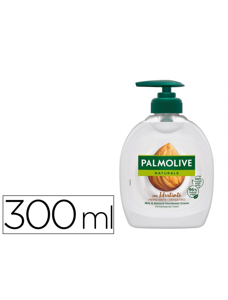 Jabon liquido lavamanos palmolive crema leche de almendra bote de 300 ml