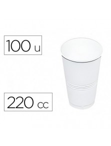 Vaso de plastico blanco 220...