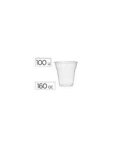 Vaso de plastico transparente 160 cc paquete de 100 unidades