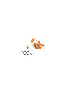 Aguja señalizadora nobo 6 x 13 mm naranja caja de 100 unidades