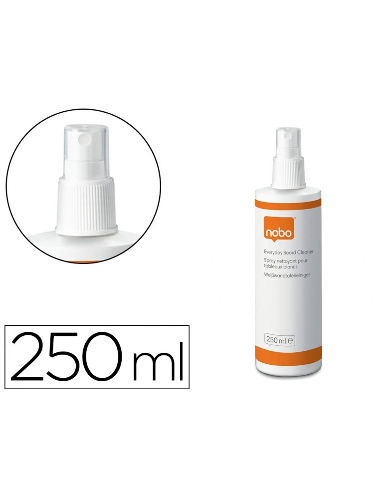 Limpiador de pizarra blanca nobo bote pulverizador de 250 ml