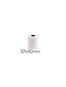 Rollo sumadora exacompta termico para tpv 57 mm x 40 mm 55 gm2 fsc sin fenol ni plastico