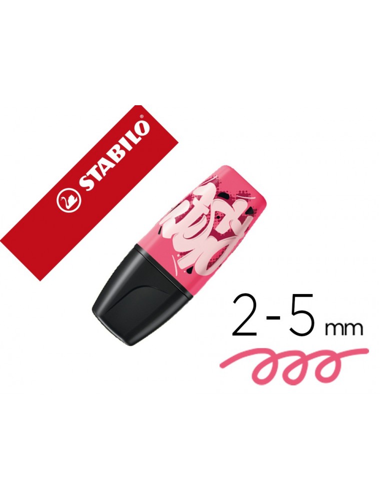 Rotulador stabilo boss mini fluorescente by snooze one rosa