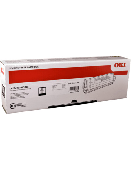 OKI TONER C823/833/843 NEGRO