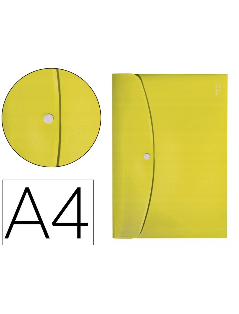 Carpeta leitz recycle portadocumentos broche din a4 polipropileno amarillo