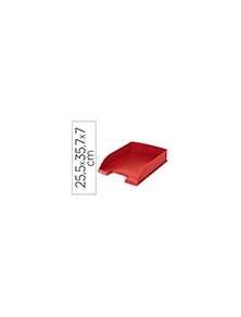 Bandeja sobremesa plastico leitz recycle rojo 255x357x70 mm