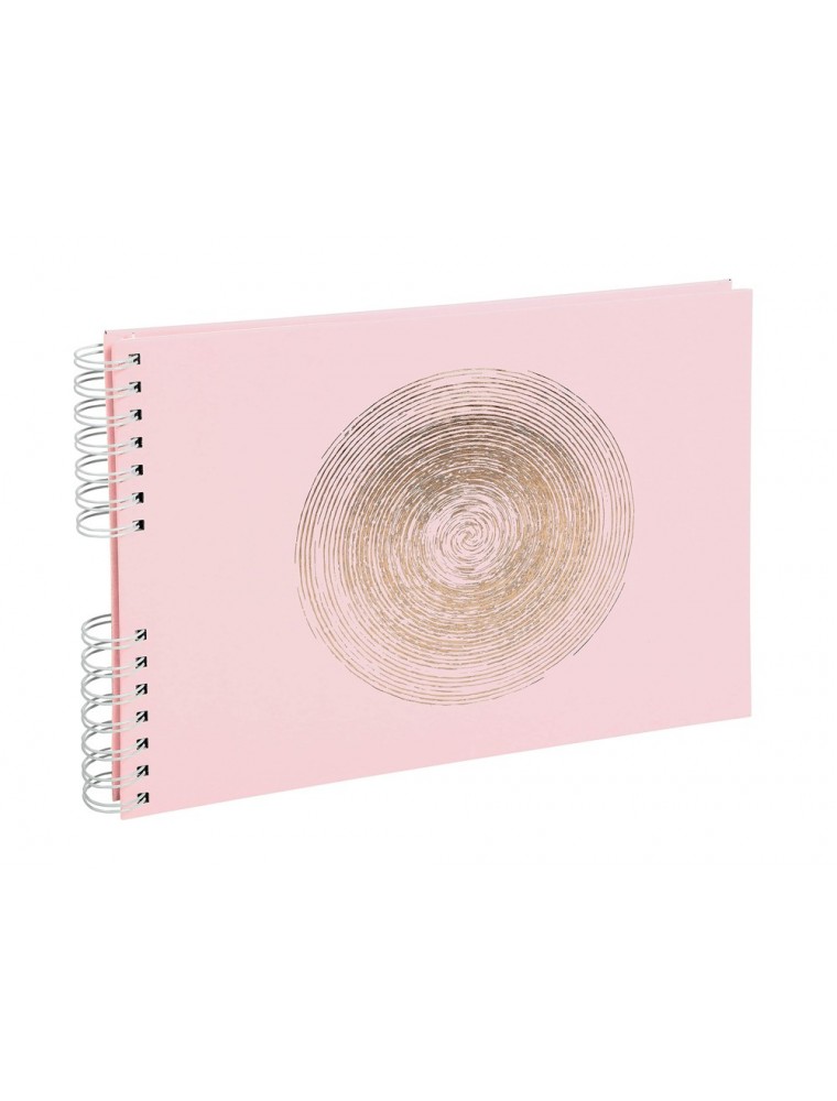 Album de fotos espiral exacompta ellipse 50 paginas 32x22 cm color rosa