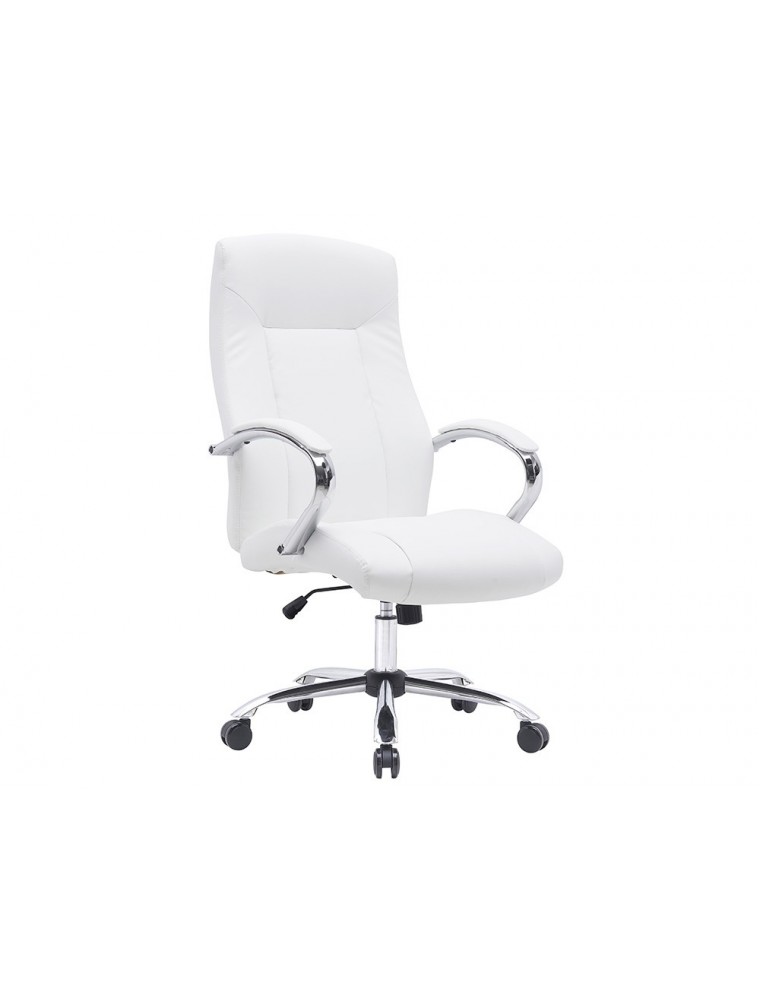 Silla q-connect direccion vero na simil piel base metalica alt max 1210 anc 650 prof 730 mm ruedas premium color blanco