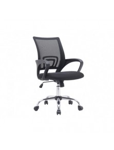 Silla q-connect oficina siena malla base metalica alt max 1000 anc 560 prof 570 ruedas premium color negro