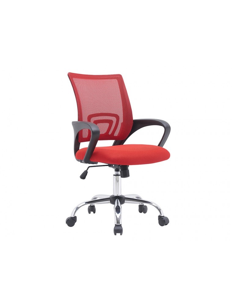 Silla q-connect oficina siena malla base metalica alt max 1000 anc 560 prof 570 ruedas premium color negro rojo