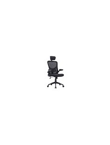 Silla q-connect ergonomica pal ermo malla base nylon alt max 1300 anc 610 prof 600 ruedas premium color negro