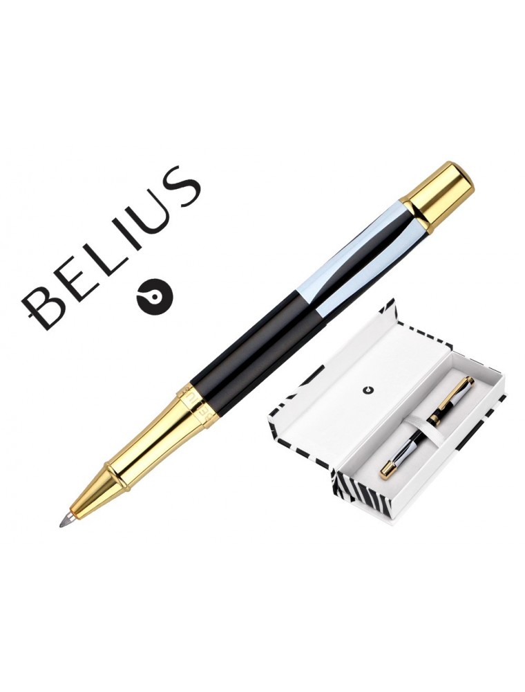 Roller Belius Dualita Cuerpo Negro Color Blanco Tinta Negra Caja De Diseño