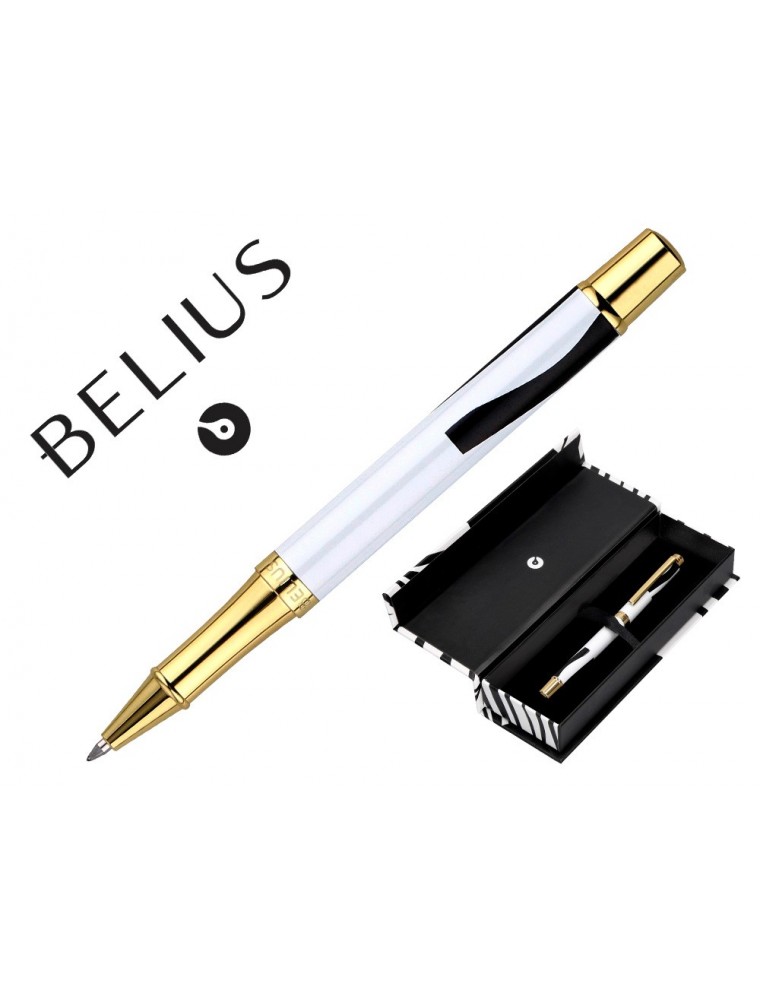 Roller Belius Dualita Cuerpo Blanco Color Negro Tinta Negra Caja De Diseño