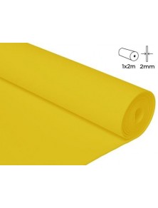 Goma eva en rollo 100x200cm 2mm color amarillo