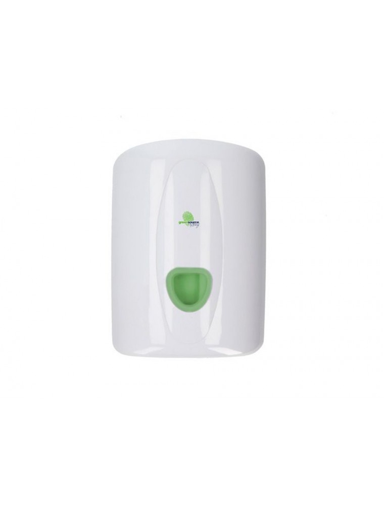 Dispensador toallas secamanos bunzl greensource fabricado en abs color blanco.