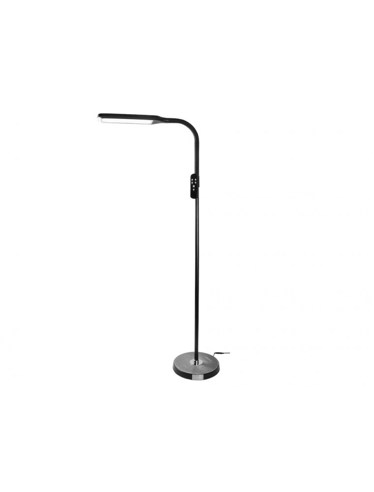 Lampara de suelo q-connect 15w con control remoto altura 146 cm color negro.