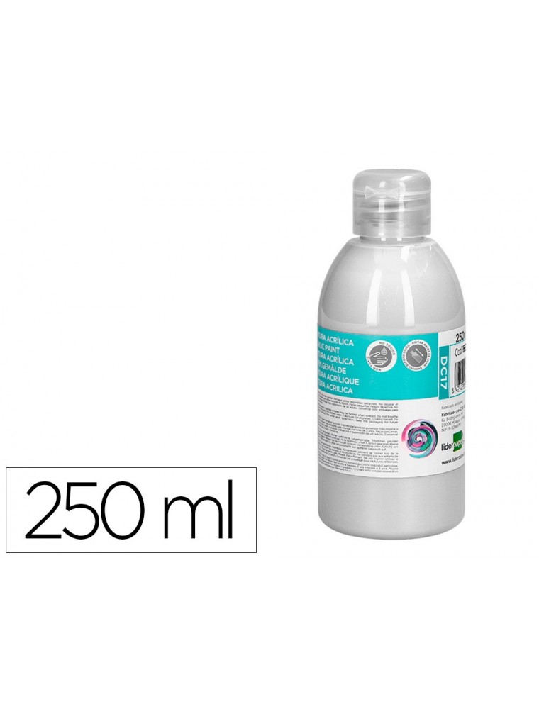 Pintura acrilica liderpapel bote de 250 ml blanco