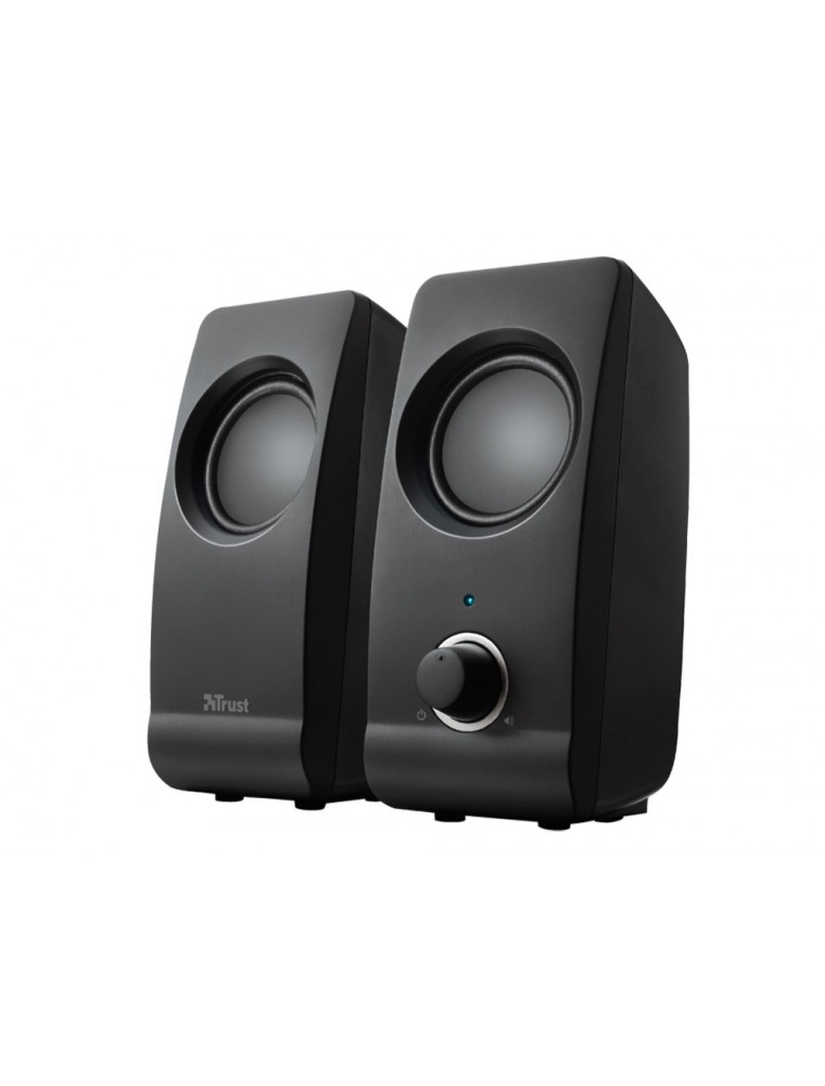 Altavoces trust remo 2.0 potencia maxima 16 w control volumen conexion usb 2.0 jack 3.5 mm color negro