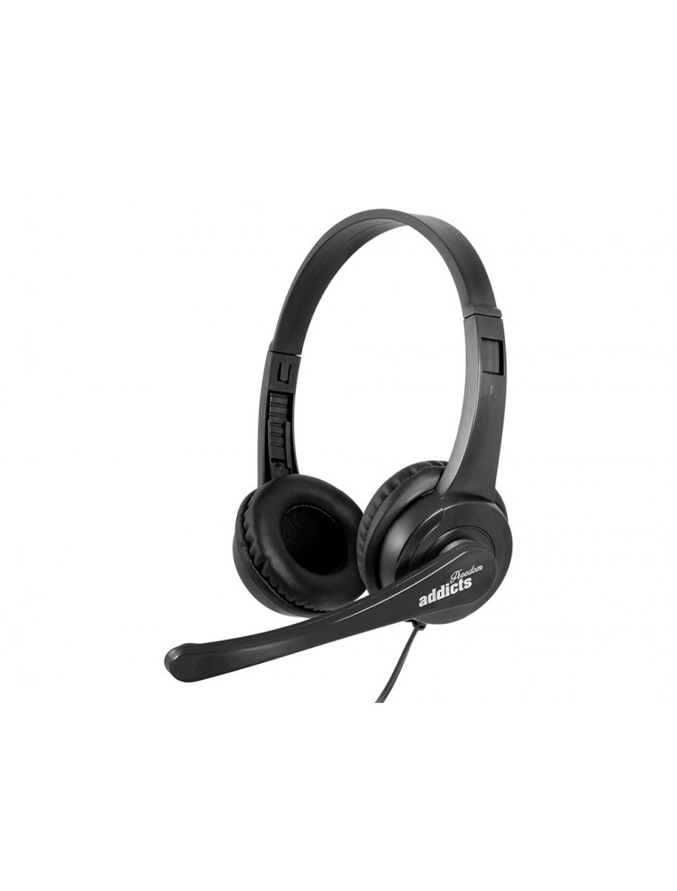 Auricular ngs vox 505 microfono y control de volumen diadema ajustable jack 3,5 mm longitud cable