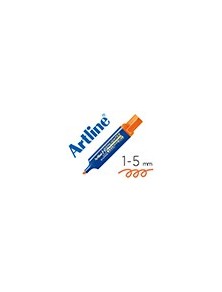 Rotulador artline fluorescente eks-600 naranja punta biselada