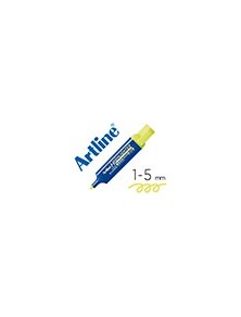 Rotulador artline fluorescente eks-600 amarillo punta biselada