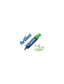 Rotulador artline fluorescente eks-600 verde punta biselada