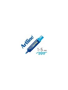 Rotulador artline fluorescente eks-600 azul punta biselada