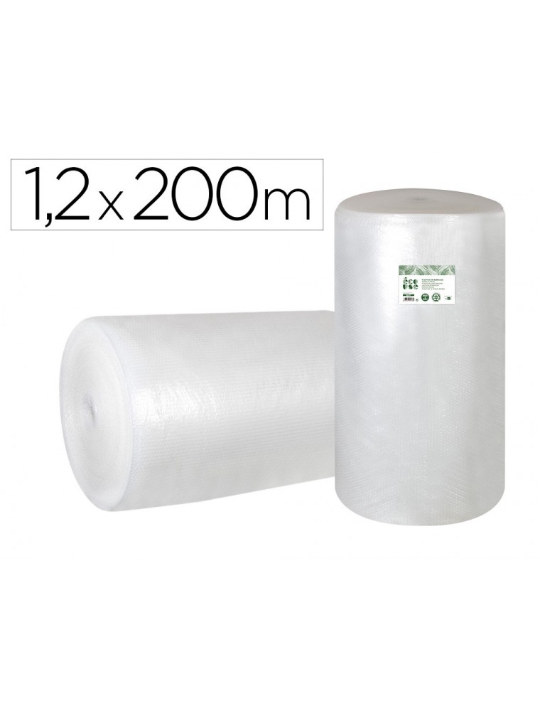 Plastico burbuja liderpapel ecouse 1.20x200m 30 de plastico reciclado