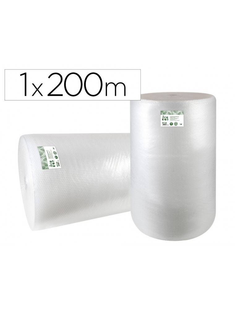 Plastico burbuja liderpapel ecouse 1x200m 30 de plastico reciclado