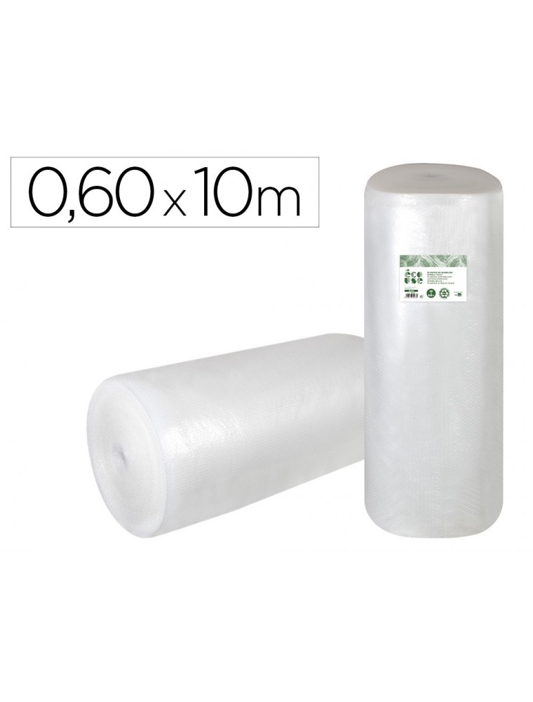 Plastico burbuja liderpapel ecouse 0.60x10m 30 de plastico reciclado