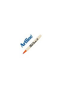 Rotulador artline supreme brush epfs pintura base de agua punta tipo pincel trazo fino naranja oscuro