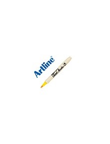 Rotulador artline supreme brush epfs pintura base de agua punta tipo pincel trazo fino amarillo