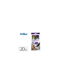 Rotulador artline supreme epfs200 fine liner punta de fibra 0,4 mm bolsa 20 unidades colores surtidos