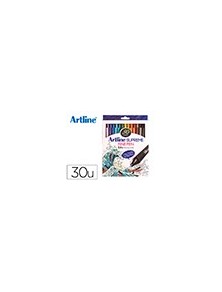 Rotulador artline supreme epfs200 fine liner punta de fibra 0,4 mm bolsa 30 unidades colores surtidos