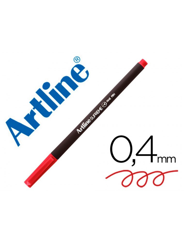 Rotulador artline supreme epfs200 fine liner punta de fibra rojo 0,4 mm