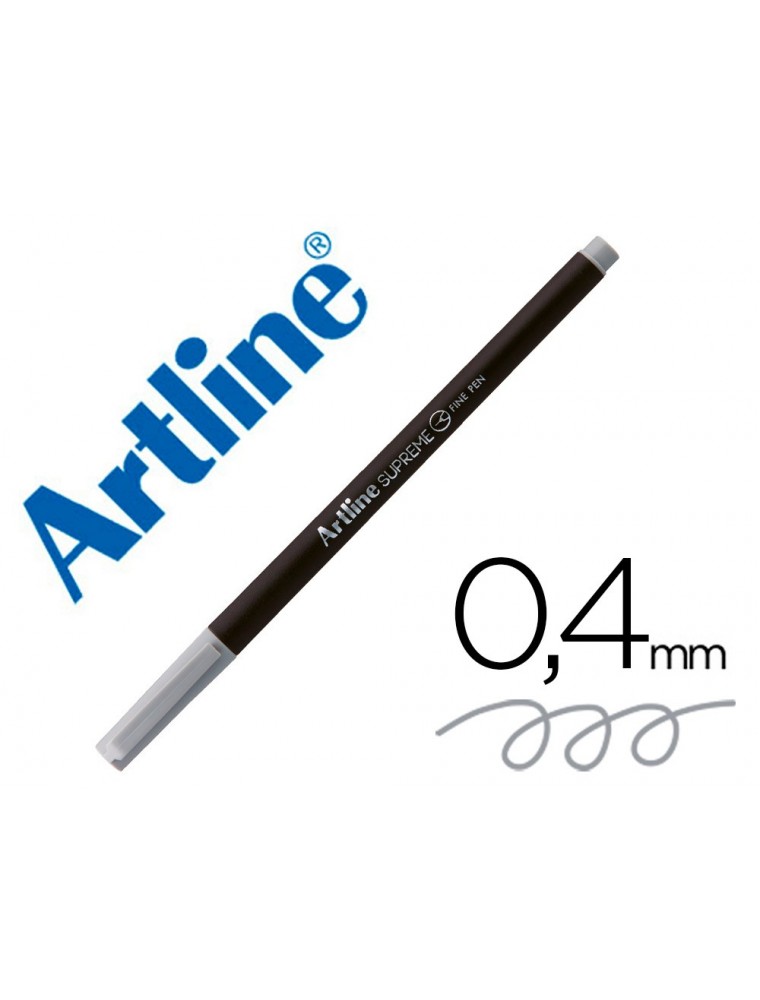 Rotulador artline supreme epfs200 fine liner punta de fibra gris claro 0,4 mm