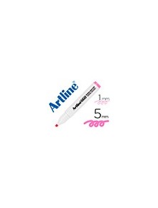 Rotulador artline fluorescente ek-660 rosa pastel punta biselada