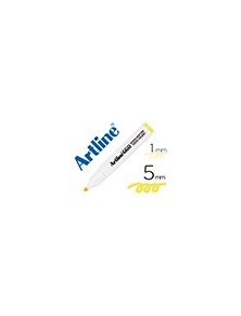 Rotulador artline fluorescente ek-660 amarillo pastel punta biselada