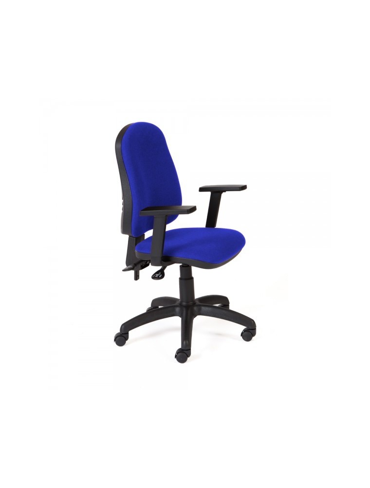 Silla rocada direccion sistema asincro con brazos color azul