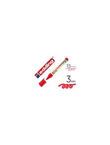 Rotulador edding 28 para pizarra blanca ecoline 90 reciclado color rojo punta redonda 1,5-3 mm recargable