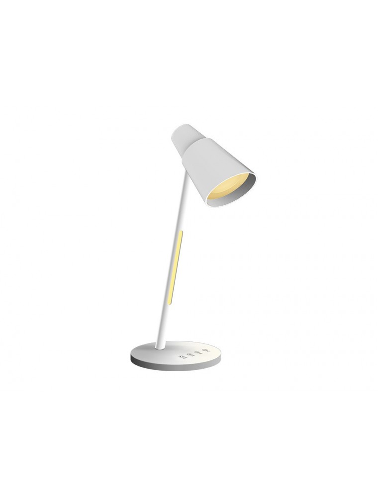 Lampara de oficina q-connect sobremesa abs tactil 6w 32 led 330lm color blanco