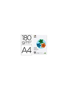 Cartulina liderpapel a4 180gm2 25 colores surtidos paquete de 100 hojas