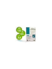 Papel verjurado liderpapel a4 180gm2 crema paquete de 100 hojas