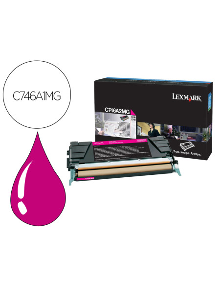 LEXMARK  746DN/746DTN/746N/748DE/748DTE/748E CARTUCHO DE TÓNER MAGENTA RETORNABLE