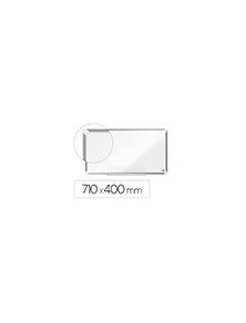 Pizarra blanca nobo premium plus acero lacado formato panoramico 32 magnetica 710x400 mm