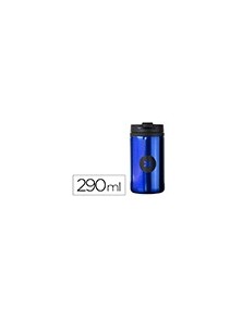 Vaso antartik acero inoxidable con tapa dosificador de seguridad y base acolchada 290 ml color azul