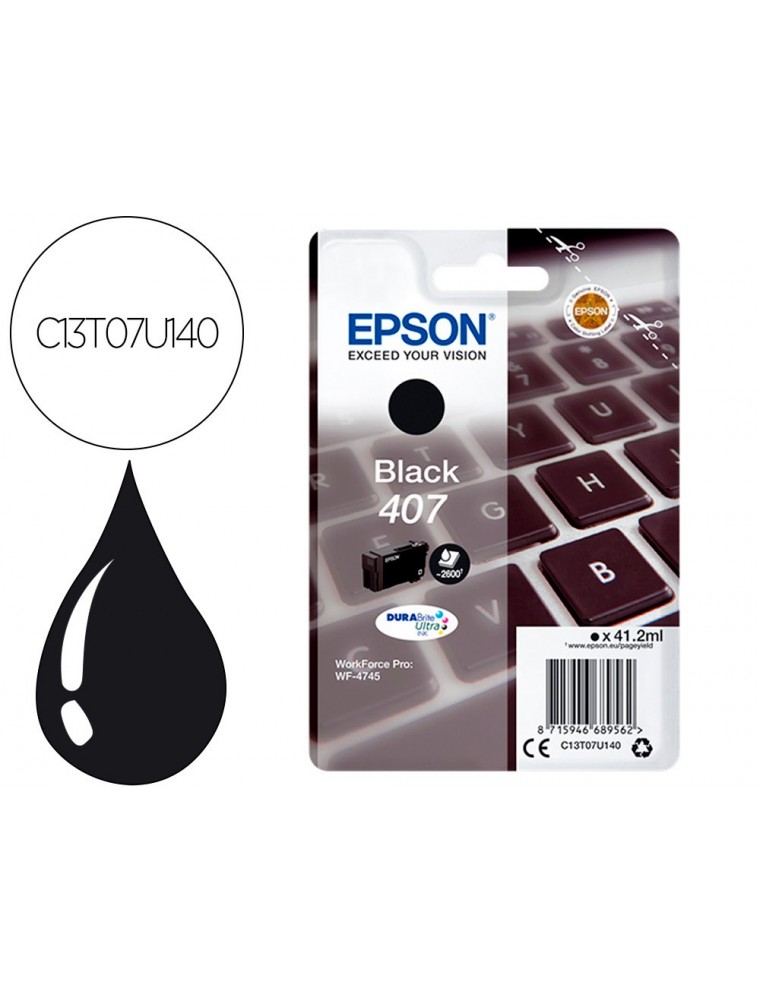 EPSON CARTUCHO INYECCION TINTA NEGRO 412 ML PARA